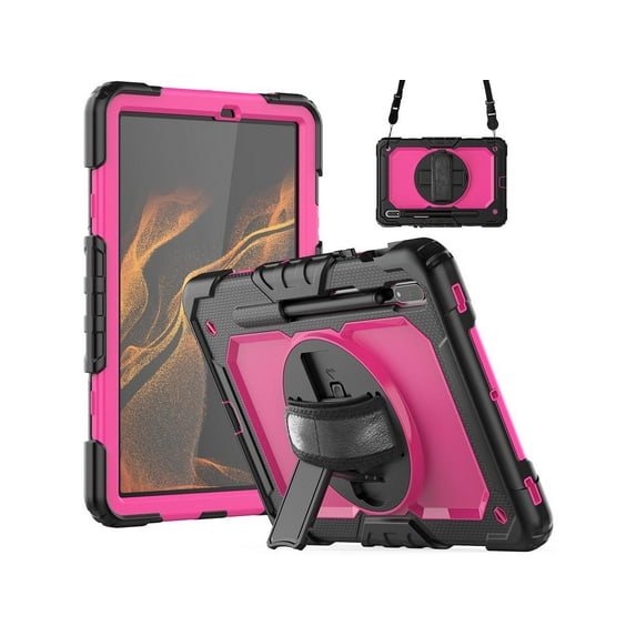 Galaxy Tab S8 2022 / Tab S7 2020 11 Inch Case (SM-X700/706/T870/T875) with S Pen Holder, Rugged Heavy Duty Shockproof Rotating Kickstand Protective Cover for Galaxy Tab S8 / S7 11"