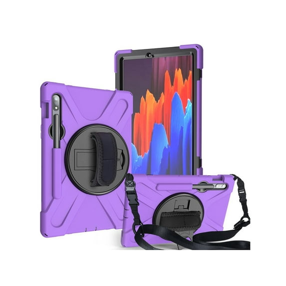 Galaxy Tab S8 2022 / Tab S7 2020 11 Inch Case SM-X700 SM-706 SM-T870 SM-T875 SM-T878 Shockproof Protective Cover with Pen Holder Shoulder Strap
