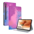 thumbnail image 1 of Galaxy Tab S8 Plus Case 2022 SM-X800 X806/Tab S7 FE 5G Case 2021 SM-T730/Tab S7 Plus Case 2020, Dteck Watercolor Painting Flip Leather Cover Case for 12.4 inch Samsung Galaxy Tab S8+/S7+/S7 FE, Rose, 1 of 7