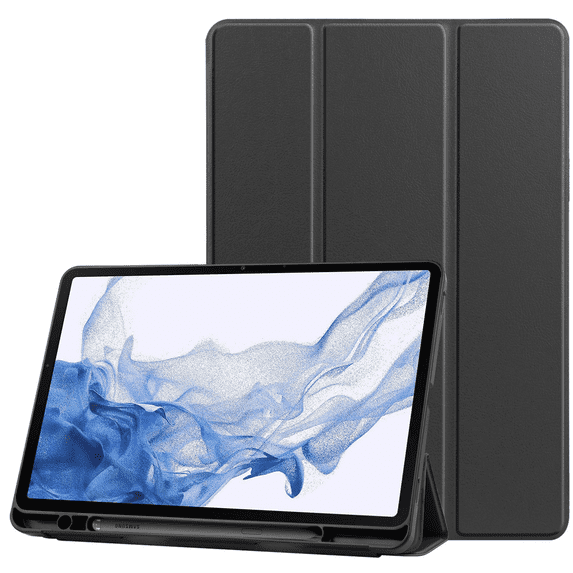 For Galaxy Tab S8 Ultra Case 14.6" 2022 with Pen Stand Model X900 X906, Slim Stand Case for 14.6" Galaxy Tab S8 Ultra Tablet 2022 SM-X900 SM-X906 - Black