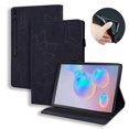 thumbnail image 1 of Galaxy Tab S8 Ultra Case (14.6 Inch) - TECH CIRCLE [Embossed Flower Pattern] Fold Stand Protective Leather Classic Flip Case for Samsung Galaxy Tab S8 Ultra 2022 (SM-X900/X906) Tablet, Black, 1 of 4