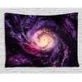 thumbnail image 1 of Galaxy Tapestry, Purple Nebula Cloudy Stardust Cluster Digital Print of a Galaxy in Space Image, Wall Hanging for Bedroom Living Room Dorm Decor, 60W X 40L Inches, Black Purple, by Ambesonne, 1 of 2