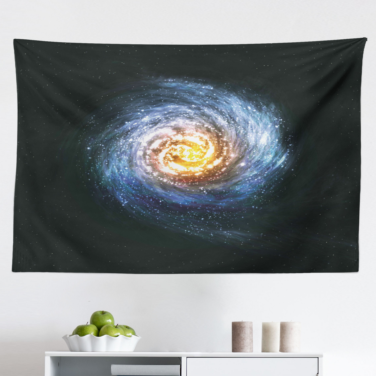 Galaxy Tapestry, Sunrise View of The Planet Earth from Space with Stars ...