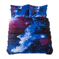 thumbnail image 1 of Galaxy Theme Blue Purple Design Duvet Cover Full Size for Boys Teens Kids Gifts Starry Dream Sky Be, 1 of 5