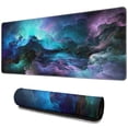 thumbnail image 1 of Galaxy Themed Large Mouse Pad for Gaming: Non-Slip, Stitched Edges (31.5x11.8in) | Transforms Desk & Keyboard Setup, 1 of 7