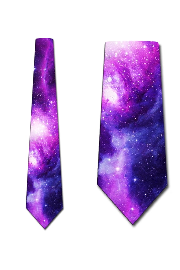 Galaxy Ties Mens Space Astronomy Necktie by Three Rooker