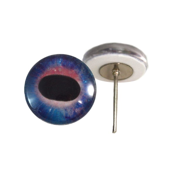 Galaxy Unicorn Glass Eyes on Wire Pin Posts