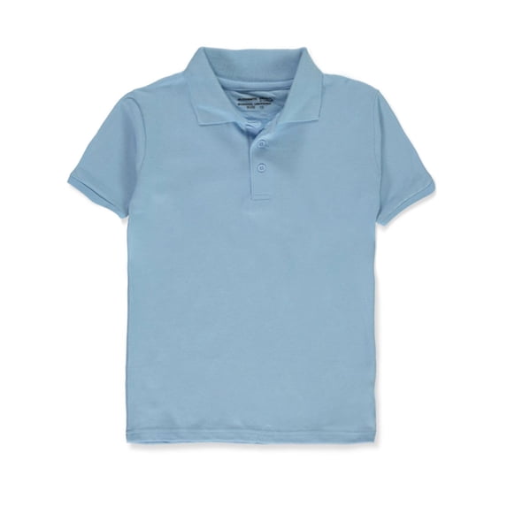 Galaxy Uniform Boys' Short-Sleeved Pique Polo Shirt - blue, 7 (Little Boys)