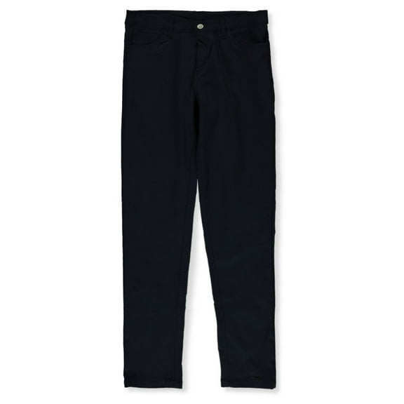 Galaxy Uniform Girls' Super Stretch Skinny Pants Color: navy Size: junior 22