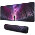 thumbnail image 1 of Galaxy Universe Gaming Mouse Mat, Rectangle Large Non-Slip Rubber Gaming Mouse Pad with Stitched Edges, Office Mouse Pad for Women Men Kids, 31.5x11.8in, 1 of 7