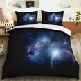 thumbnail image 1 of Galaxy Universe King Duvet Cover Planet Outer Space Bedding Set Solar System Comforter Cover Sky Polyester Quilt Cover, 1 of 5