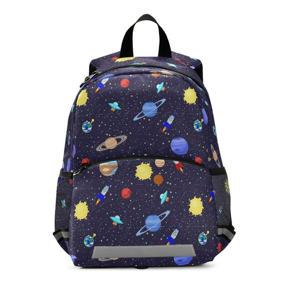Galaxy Universe Space Kids Backpack Toddlers School Bookbag Age 2-6 Children Preschool Bag Boys Girls Kindergarten Daypack