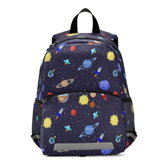 Galaxy Universe Space Kids Backpack Toddlers School Bookbag Age 2-6 Children Preschool Bag Boys Girls Kindergarten Daypack