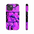 thumbnail image 1 of Galaxy Vibe Phone Case for Trendsetters & Night Owls - Edgy Neon Purple Art Print, Durable Shockproof Design, Compatible with iPhone 11/12/13/14/15/16 (Pro Max/Plus), 1 of 9