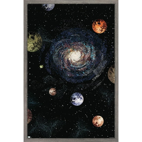 Galaxy Wall Poster, 22.375" x 34" Framed