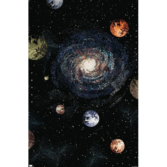Galaxy Wall Poster, 22.375" x 34"