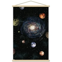 Galaxy Wall Poster with Magnetic Frame, 22.375" x 34"