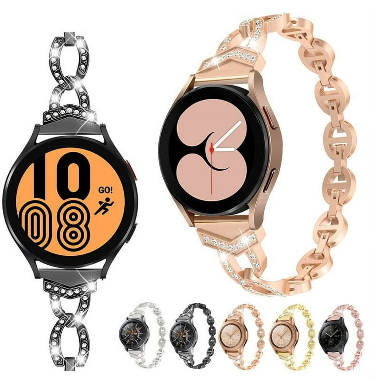 Samsung Galaxy Watch 4 Band 40mm 44mm Shiny Gold Samsung Galaxy Watch 4  Classic Bracelet 42mm 46mm Gold Samsung Watch 4 Bands With Charms 