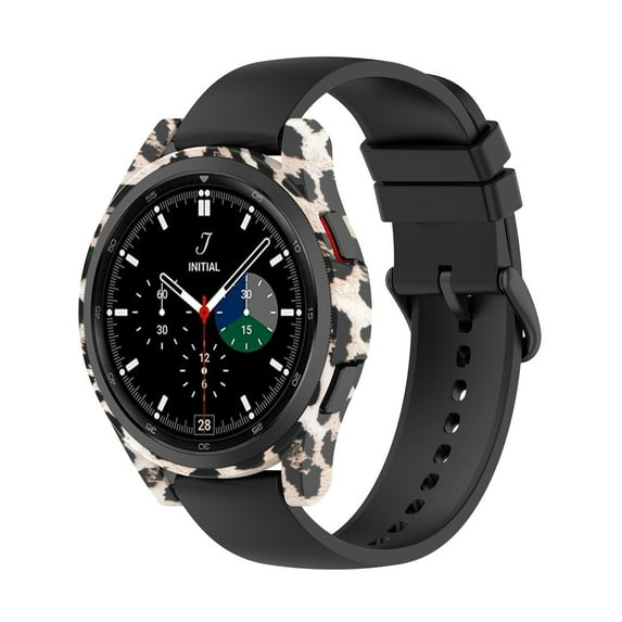 Galaxy Watch 4 Classic Case Protective Cover with Tempered Glass, Full Protection, Shock-Resistant, Easy Installation Accessories white