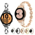 thumbnail image 1 of Galaxy Watch 4 / Galaxy Watch 4 Classic Bands, Women Luxury Style Rhinestones Bracelet Replacement Watchband Compatible for Samsung Galaxy Watch 4 40mm 44mm & Galaxy Watch 4 Classic 42mm 46mm, 1 of 5