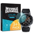 thumbnail image 1 of Galaxy Watch 46mm, Gear S3 Screen Protector Ringke [Invisible Defender Glass] [4 Pack] Tempered Glass HD Quality Ultra Clear 9H Hardness Tech for Gear S3 Frontier / Galaxy Watch, 1 of 7
