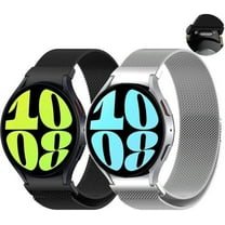 Galaxy Watch 6 Classic Bands 47mm 43mm Galaxy Watch 7 6 5 4 Band 40mm 44mm,Galaxy Watch 5 Pro 45mm Bands Metal One Click No Gap Band Compatible with Samsung Galaxy Watch 6/4 Classic 47mm 43mm 46mm