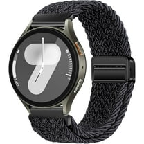 Galaxy Watch 7/6/5/4/FE Band 40mm 44mm Compatible with Samsung Galaxy 6/4 Classic 47 43mm 46 42mm Nylon Bands, Watch 5 Pro Straps 45mm for Women Men 20mm Braided Magnetic Elastic Strap