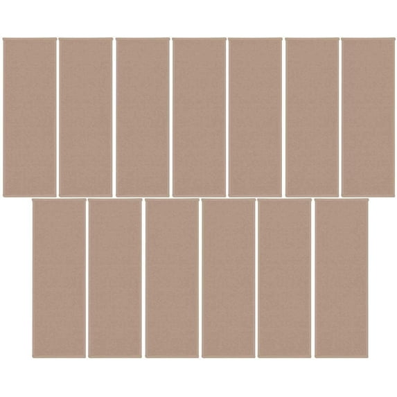 Galaxy Way Pet Friendly Beige 8'x24' Stair Treads - Area Rug