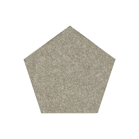 Galaxy Way Solid Color Area Rugs Beige - 6' Pentagon