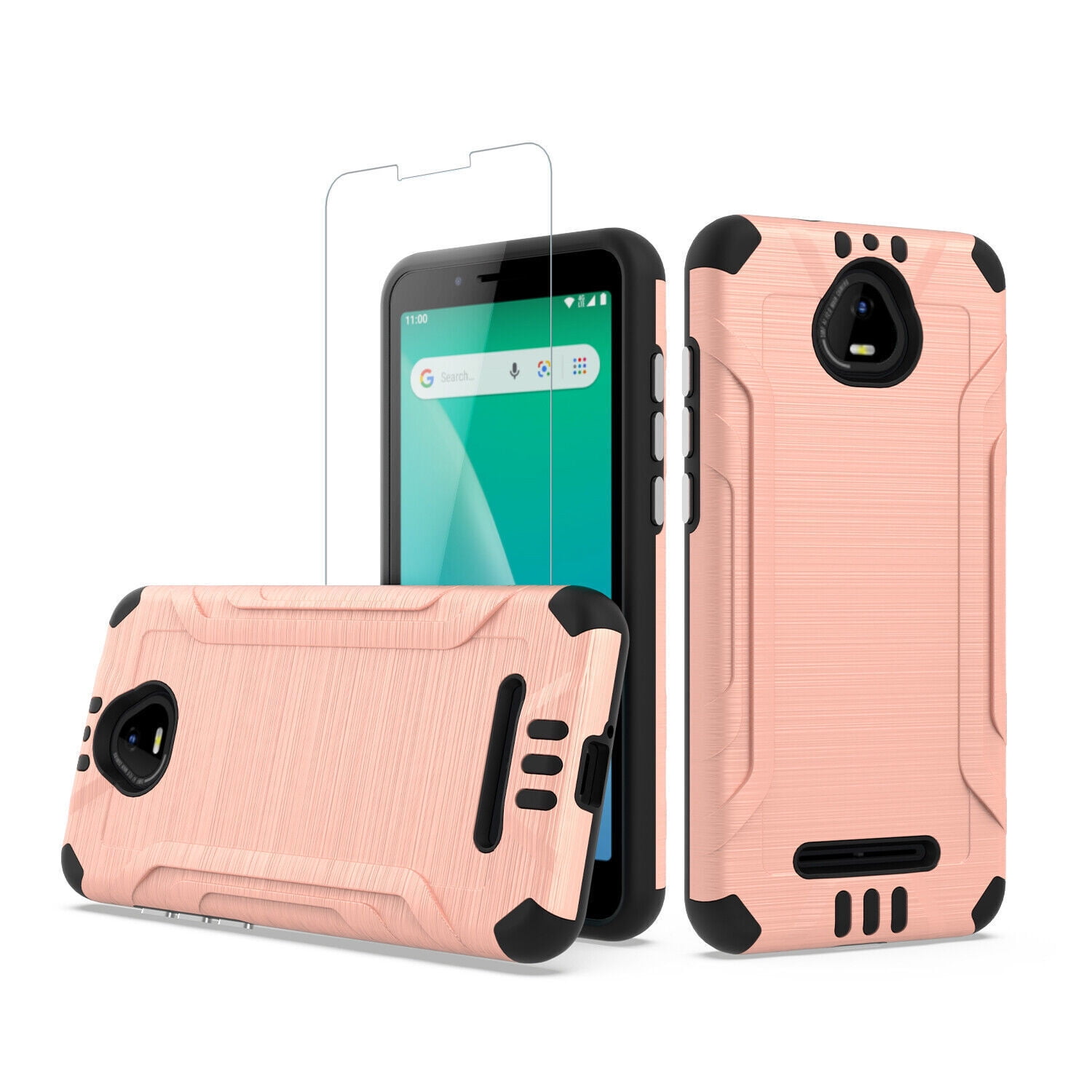 Galaxy Wireless for Boost Mobile SCHOK Volt SV55 Case w/Tempered Glass