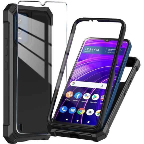 Galaxy Wireless USA Tempered Glass Screen Protector for TCL 40 XE 5G Verizon/ 5G T609M, Black