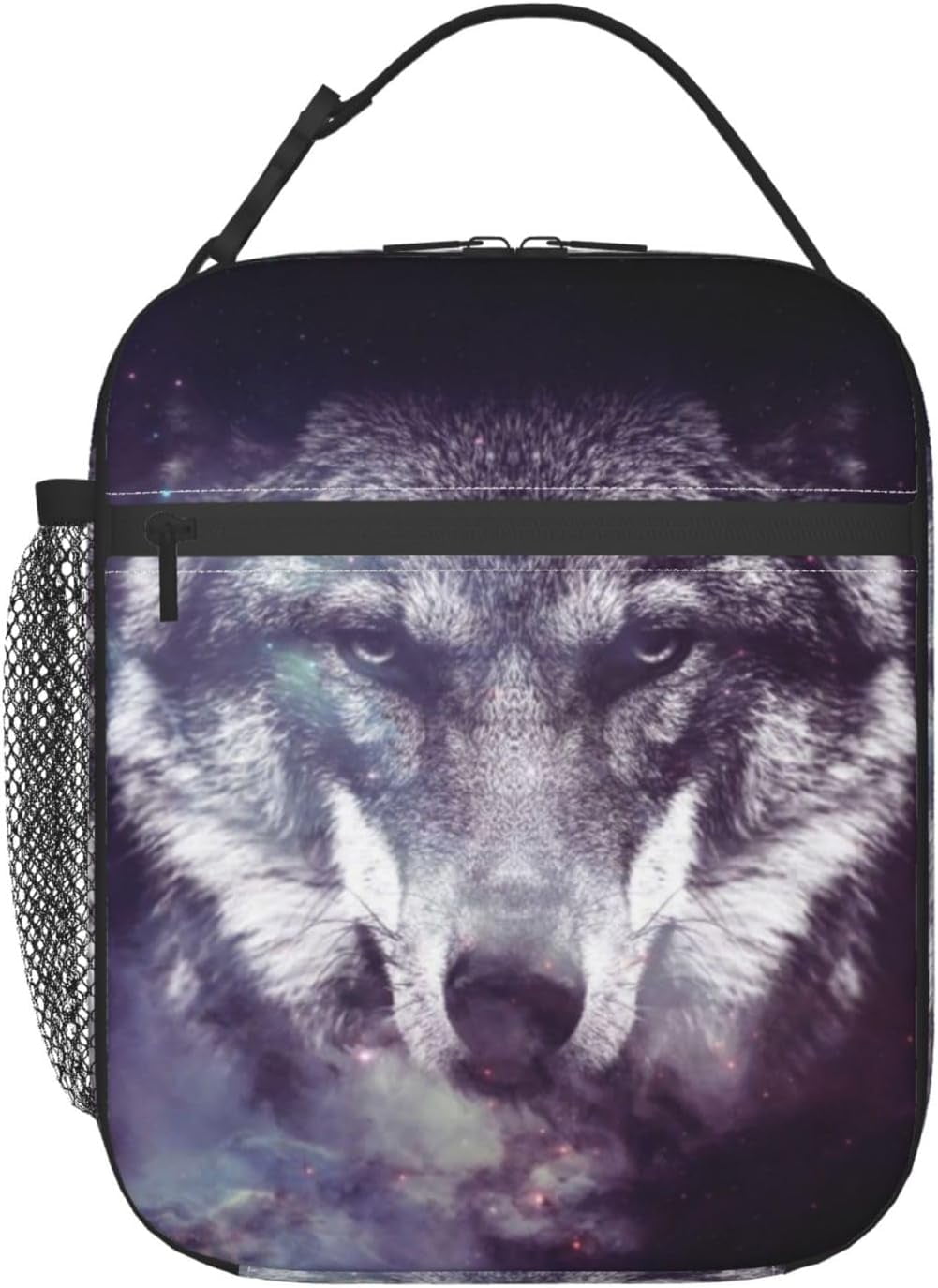 Galaxy Wolf Insulated Lunch Bag, Lunch Box for Office Travel