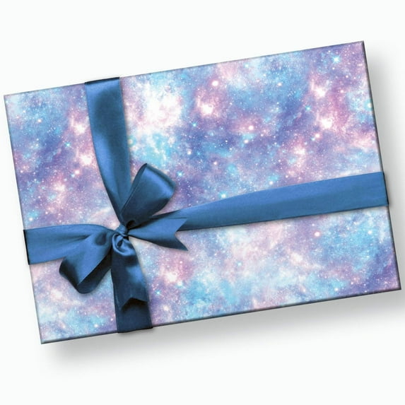 Galaxy Wrapping Paper, 3 Sheets, 30x20in, Celestial Theme Gift Paper, Birthday, Wedding Present