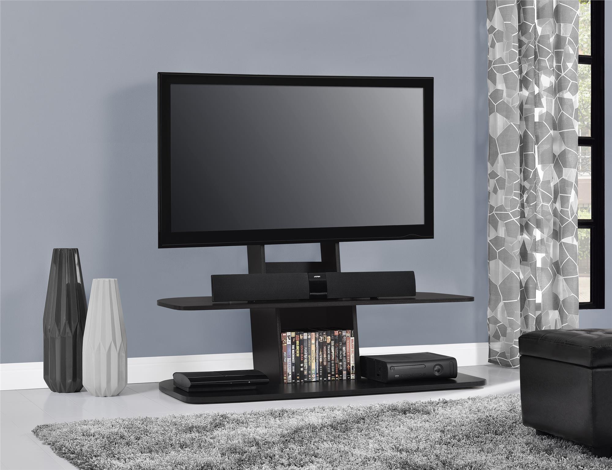 Whalen 3Shelf Television Stand with Floater Mount for TVs up to 55