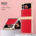 thumbnail image 1 of Galaxy Z Flip 3 5G Case, Luxury Slim Drop Protection Rugged Cover Anti-Scratch Shookproof Protective Phone Case for Galaxy Z Flip 3 2021,Red, 1 of 8