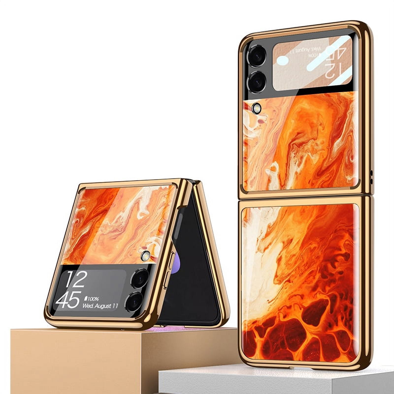 Galaxy Z Flip 3 Case, Heavy Duty Protective Phone Case Lightweight Anti-Drop Wear-Resistant Strong Impact Resistance Case for Samsung Galaxy Z Flip 3,A