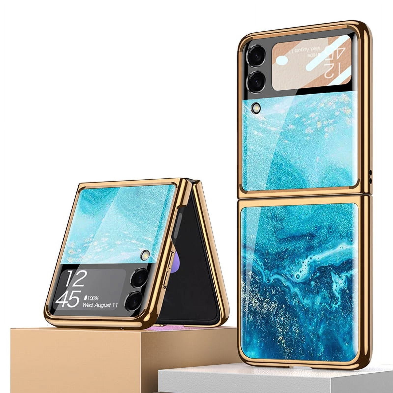 Galaxy Z Flip 3 Case, Heavy Duty Protective Phone Case Lightweight Anti-Drop Wear-Resistant Strong Impact Resistance Case for Samsung Galaxy Z Flip 3,B