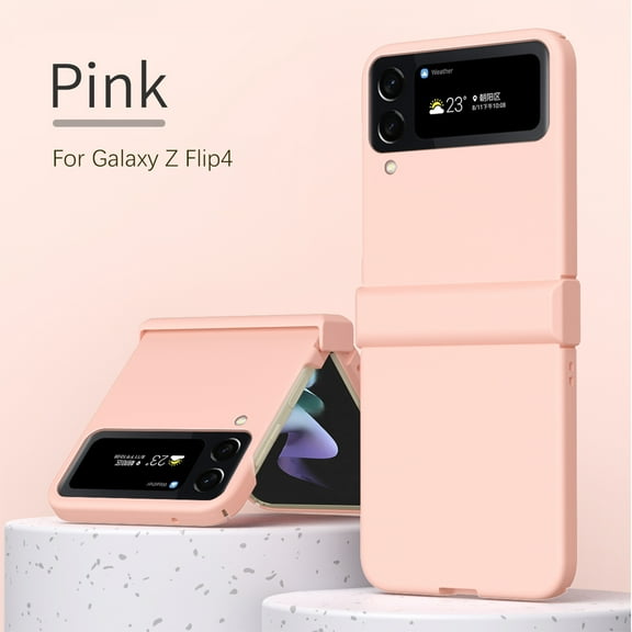 Galaxy Z Flip 4 Case, Ultra Slim Lightweight Anti-Drop Wear-Resistant Strong Impact Resistance Shockproof Folding Hard Cover Case for Samsung Galaxy Z Flip 4 5G 2022 Phone Cover,Pink
