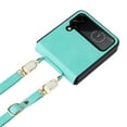 thumbnail image 1 of Galaxy Z Flip 4 Crossbody Case for Women Men Kids, Shoulder Bag Case Compatible with Samsung Galaxy Z Flip 4 (5G/2022), with Adjustable Shoulder Strap, Green, 1 of 12