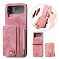 thumbnail image 1 of Galaxy Z Flip 4 Wallet Case with Card Holder【2 in 1 Detachable】【 Zipper Wallet】, Slim Fit Retro PU Leather Protective Flip Phone Cover for Samsung Galaxy Z Flip 4 5G 2022, 1 of 7