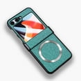 thumbnail image 1 of for Galaxy Z Flip 5 Case (2023),[Built-in Screen Protector] Compatible with MagSafe Shockproof Protection Hinge Protection Matte Magnetic Phone Case for Samsung Galaxy Z Flip 5 5G, Green, 1 of 7