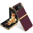 thumbnail image 1 of Galaxy Z Flip 7 Case,Samsung Z Flip 7 Case, Ultra Thin Hard PC Shookproof Folding Anti-Drop Wear-Resistant Glossy Design Back Phone Cover For Samsung Z Flip 7, Winered, 1 of 11