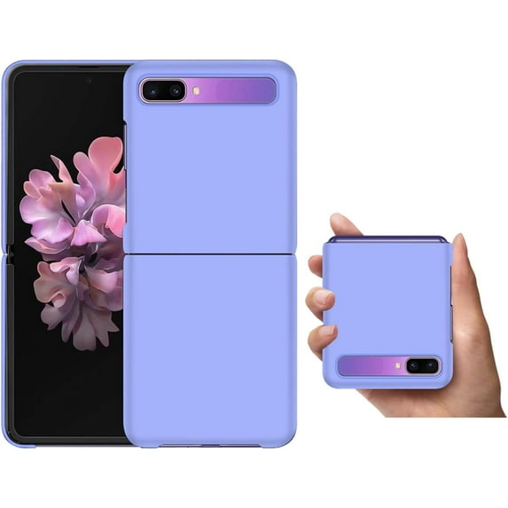Galaxy Z Flip Case,Anti-Slip Shock-Proof Anti-Fingersprints Protective Cover Case Designed for Samsung Galaxy Z Flip 2020,Purple