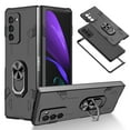 thumbnail image 1 of Galaxy Z Fold 2 Case with 360°Rotate Ring Holder, Allytech Premium Hard PC Scratch Resistant Anti-Drop Viewing Kickstand Folio Foldable Cover for Samsung Galaxy Z Fold 2 5G(2020), Black, 1 of 10
