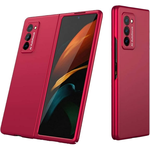 Galaxy Z Fold 2 Case,Anti-Slip Shock-Proof Anti-Fingerprints Protective Cover Case Designed for Samsung Galaxy Z Fold 2 2020,Magenta
