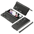 thumbnail image 1 of Galaxy Z Fold 3 Case 2021, Allytech Fold 3 Case with Screen Protector/ Camera Lens Protector Bracket Stand Drop Resistant Hinge Protection Case for Samsung Z Fold 3 5G (7.6 inch), Black, 1 of 7