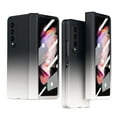 thumbnail image 1 of Galaxy Z Fold 3 Case 5G 2021 with Gradient Hinge and Screen Protector, Heavy Duty Cover with Bumper All-Inclusive Anti-Drop Folding Hinged Cover, Full Protection, Black & White, 1 of 9