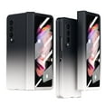 thumbnail image 1 of Galaxy Z Fold 3 Case Cover with Built-in Tempered Glass Screen Protector, Allytech Folding Anti-Drop Shock-Proof Full Coverage Bumper Gradient Case for Samsung Galaxy Z Fold 3 5G 2021, Black + White, 1 of 7