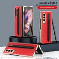 thumbnail image 1 of Galaxy Z Fold 3 Case, Luxury Business Pu Leather Slim Thin Lightweight Full Protection Durable Case with S Pen Holder for Samsung Galaxy Z Fold 3 5G 2021 Phone Cover
,Red, 1 of 8