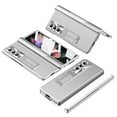 thumbnail image 1 of Galaxy Z Fold 4 Case 2022, Allytech Fold 3 Case with Screen Protector/ Camera Lens Protector Bracket Stand Drop Resistant Hinge Protection Case for Samsung Z Fold 4 5G (7.6 inch), Silver, 1 of 7